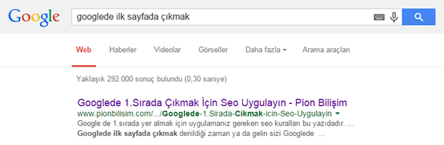 Meta Etiketlerinin Seo ve Googlede ilk sayfa faydaları